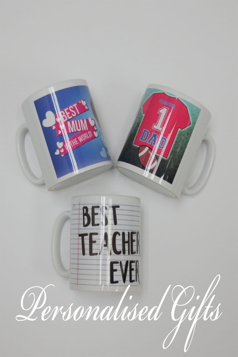 Examples of personalised photo mugs